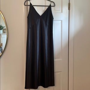 Vince satin slip dress
